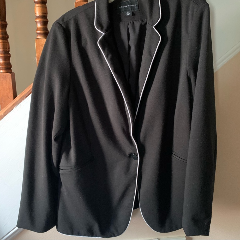 Adrienne Vittadini Black Career Blazer